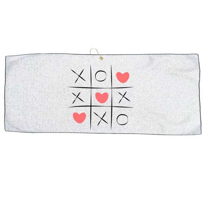 Tic Tac Toe Xoxo Valentines Day Cute Large Microfiber Waffle Golf Towel