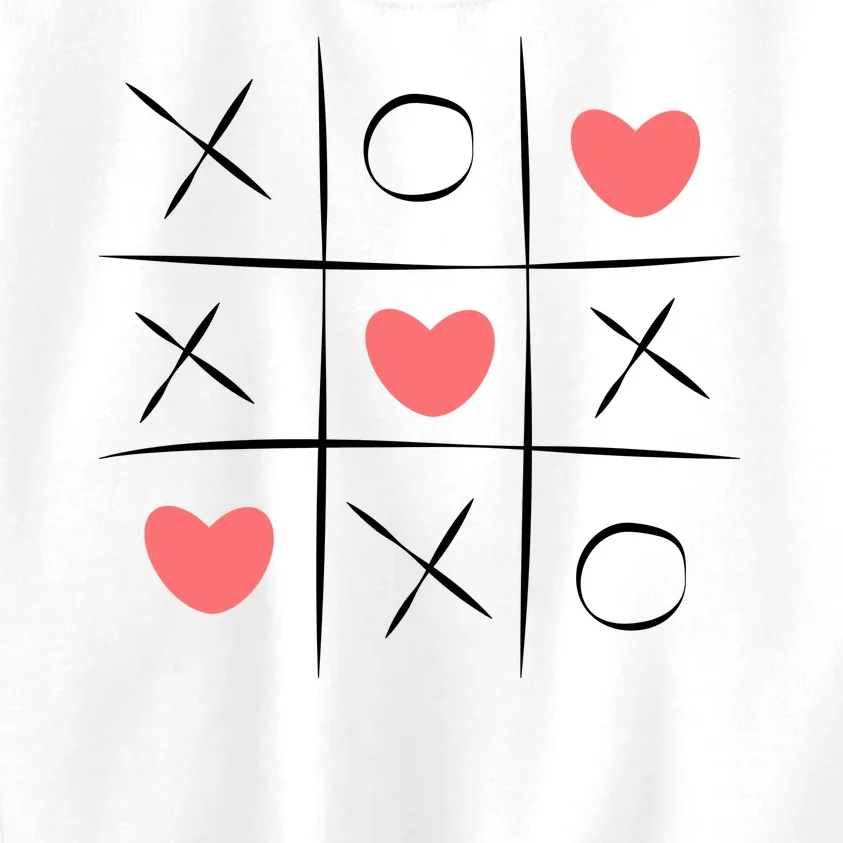 Tic Tac Toe Xoxo Valentines Day Cute Kids Sweatshirt