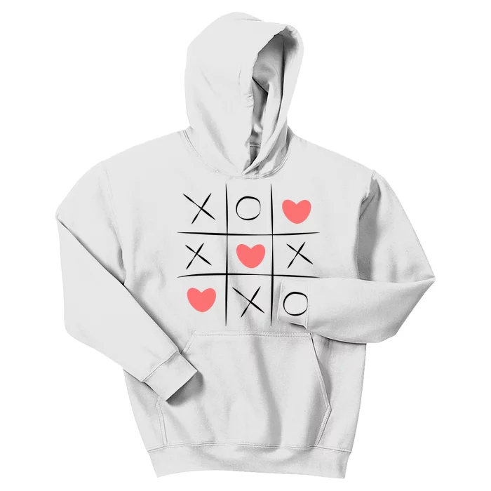 Tic Tac Toe Xoxo Valentines Day Cute Kids Hoodie