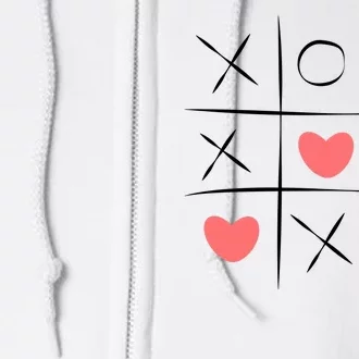 Tic Tac Toe Xoxo Valentines Day Cute Full Zip Hoodie