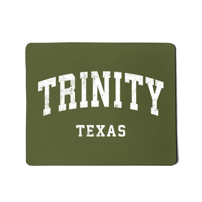 Trinity Texas Tx Vintage Athletic Sports Design Mousepad