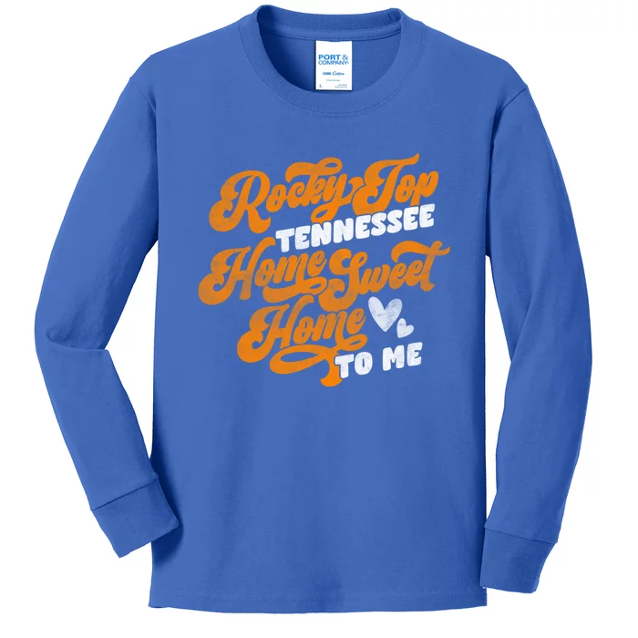 Tennessee Top TN Top Volunteer State Vintage Kids Long Sleeve Shirt