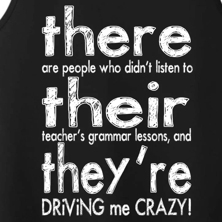 There Their They're Driving Me Crazy English Teacher Performance Tank