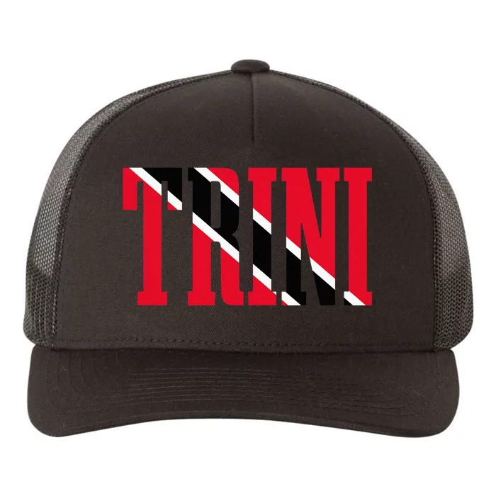 Trinidad & Tobago Trini Trinidadian Flag Pride Yupoong Adult 5-Panel Trucker Hat