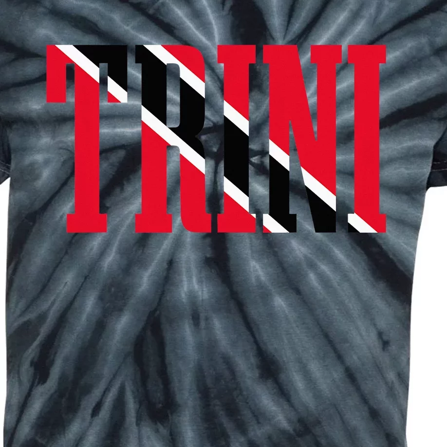 Trinidad & Tobago Trini Trinidadian Flag Pride Kids Tie-Dye T-Shirt