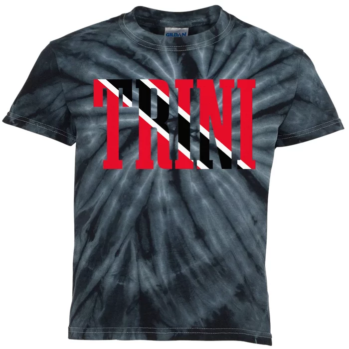 Trinidad & Tobago Trini Trinidadian Flag Pride Kids Tie-Dye T-Shirt