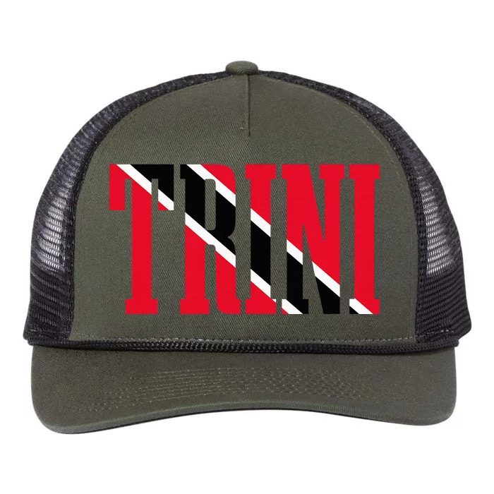 Trinidad & Tobago Trini Trinidadian Flag Pride Retro Rope Trucker Hat Cap