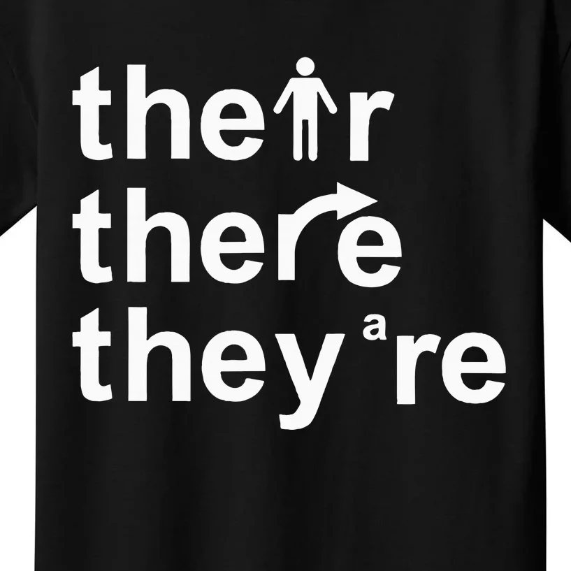 Their There TheyRe Kids T-Shirt