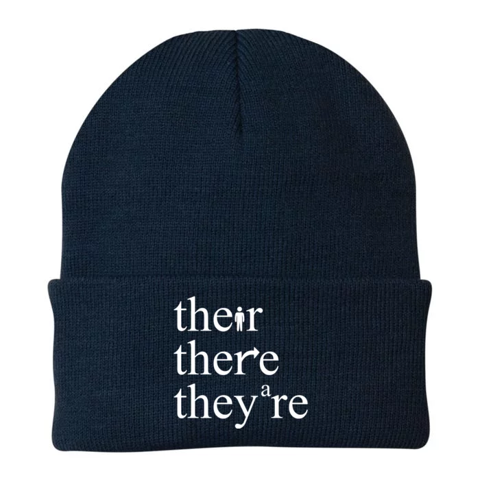 There Their They're Funny Grammar Knit Cap Winter Beanie