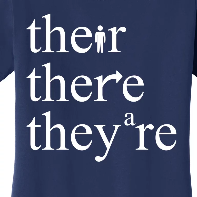 There Their They're Funny Grammar Women's T-Shirt