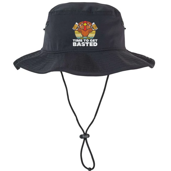 Turkey Time To Get Basted Retro Happy Thanksgiving Legacy Cool Fit Booney Bucket Hat