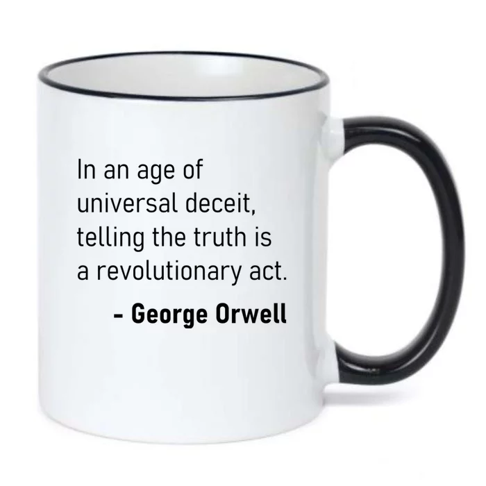 Telling The Truth Is A Revolutionary Act Black Color Changing Mug