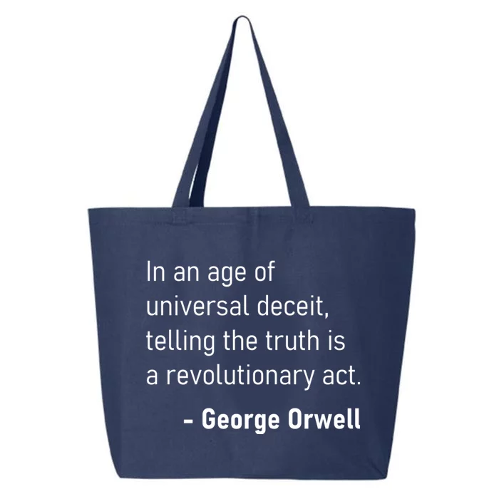 Telling The Truth Is A Revolutionary Act 25L Jumbo Tote