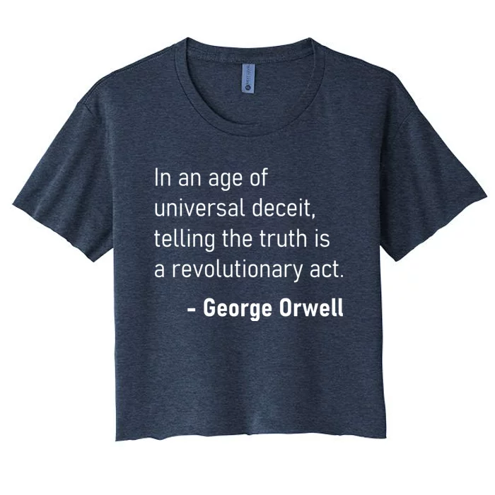 Telling The Truth Is A Revolutionary Act Women's Crop Top Tee