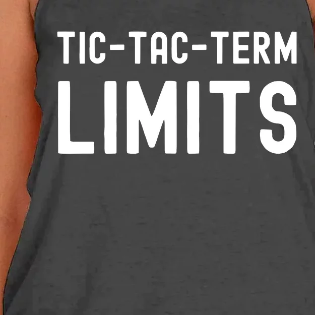 Tic Tac Term Limits Women's Knotted Racerback Tank