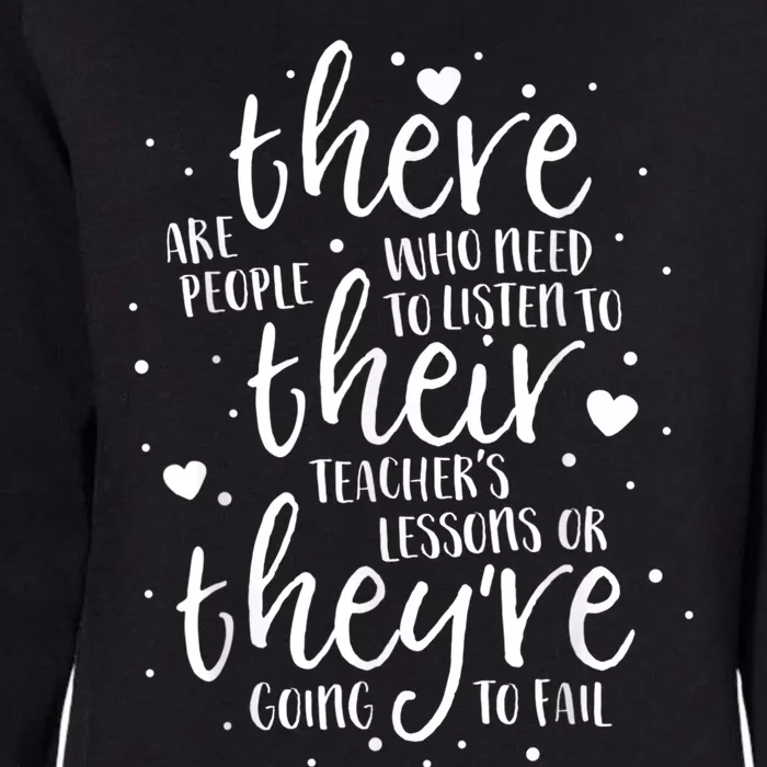 There Their They're Teacher Grammar English Reading School Womens California Wash Sweatshirt