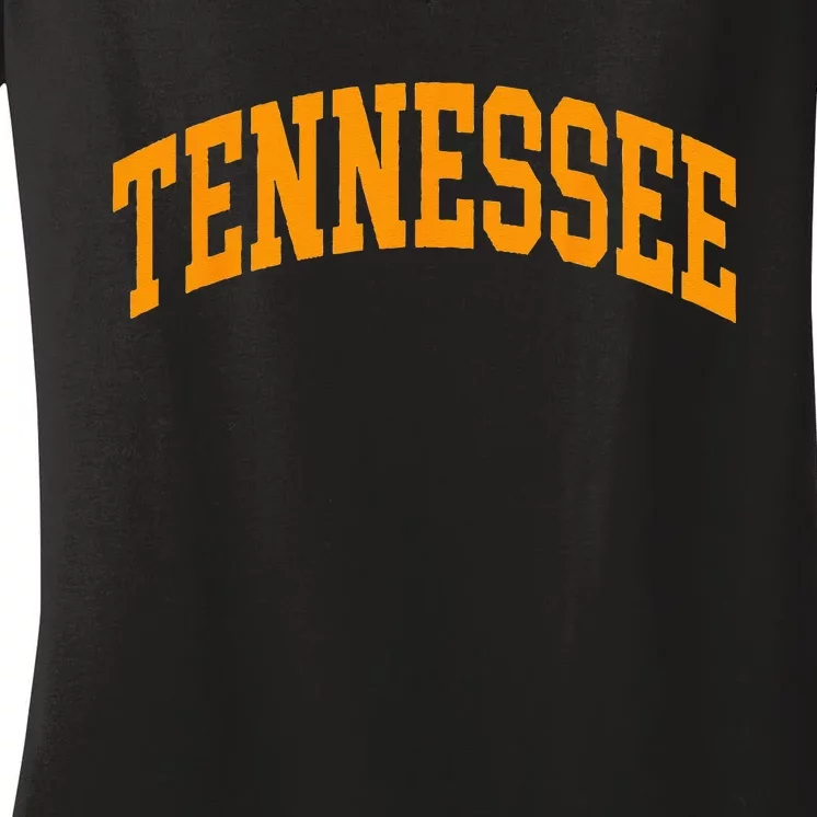 Tennessee TN Throwback Classic Design Women's V-Neck T-Shirt