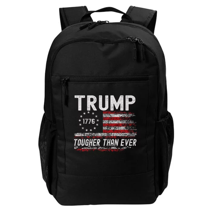 Trump Tougher Than Ever President Donald Trump Us Flag Daily Commute Backpack