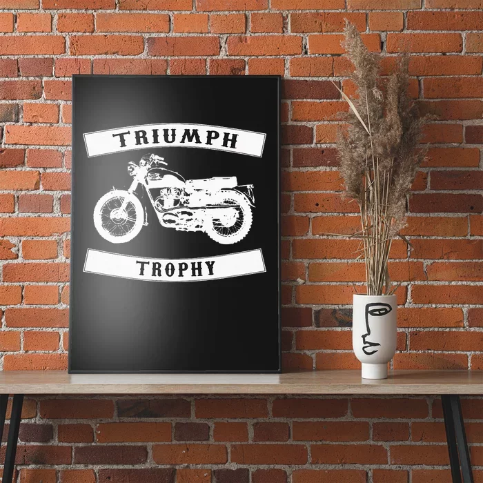 Triumph Tr6 Trophy Classic Motor Cycle Poster