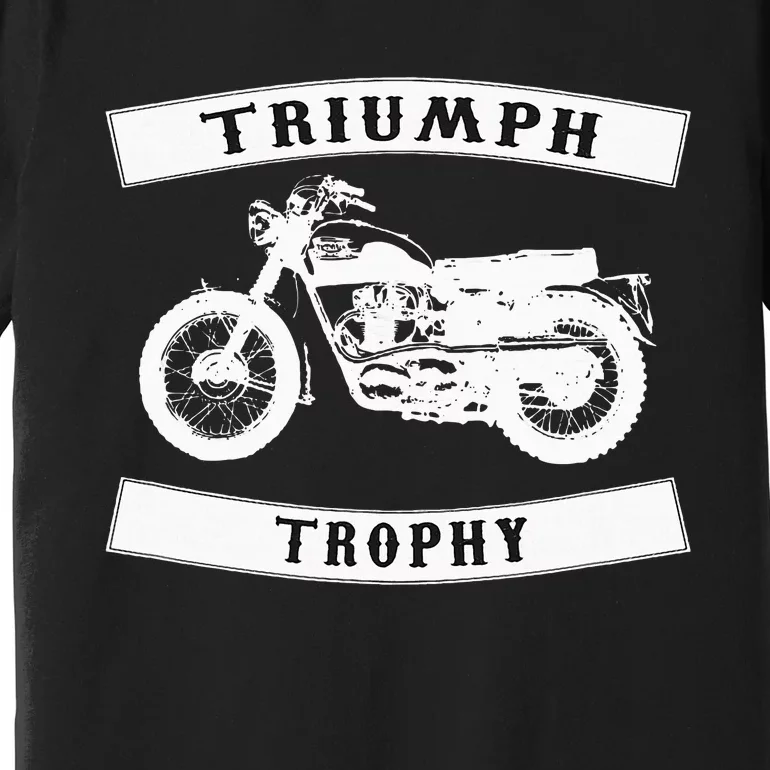 Triumph Tr6 Trophy Classic Motor Cycle Premium T-Shirt