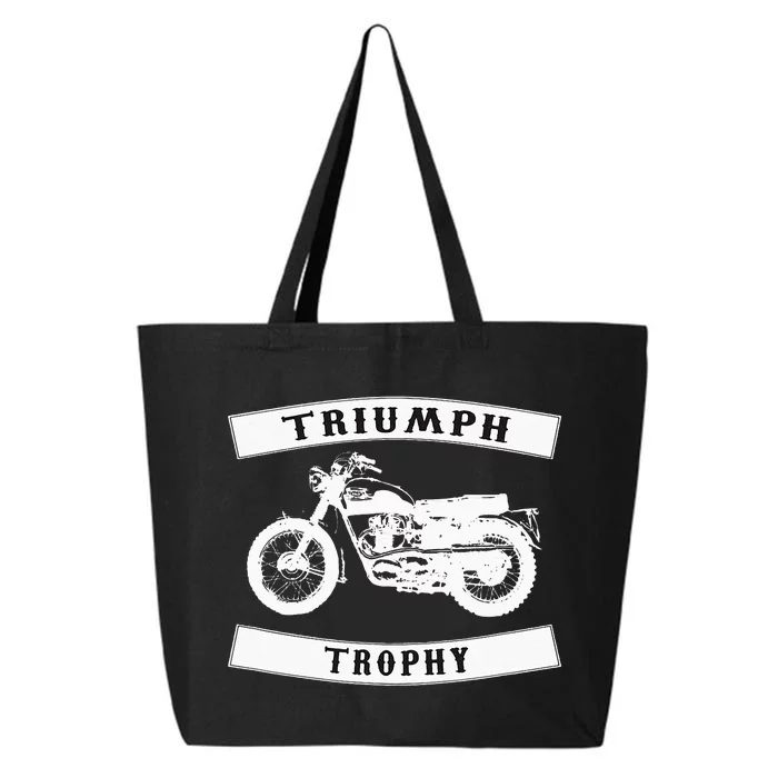 Triumph Tr6 Trophy Classic Motor Cycle 25L Jumbo Tote