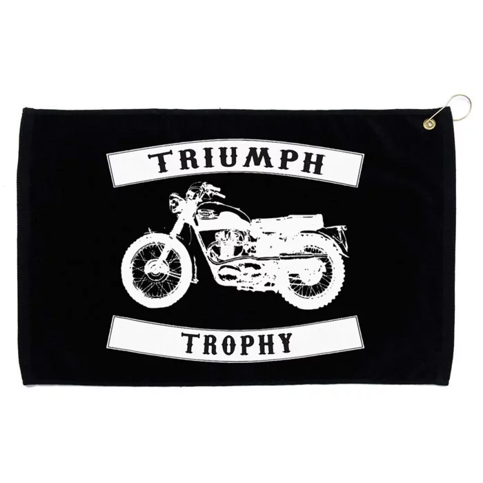 Triumph Tr6 Trophy Classic Motor Cycle Grommeted Golf Towel