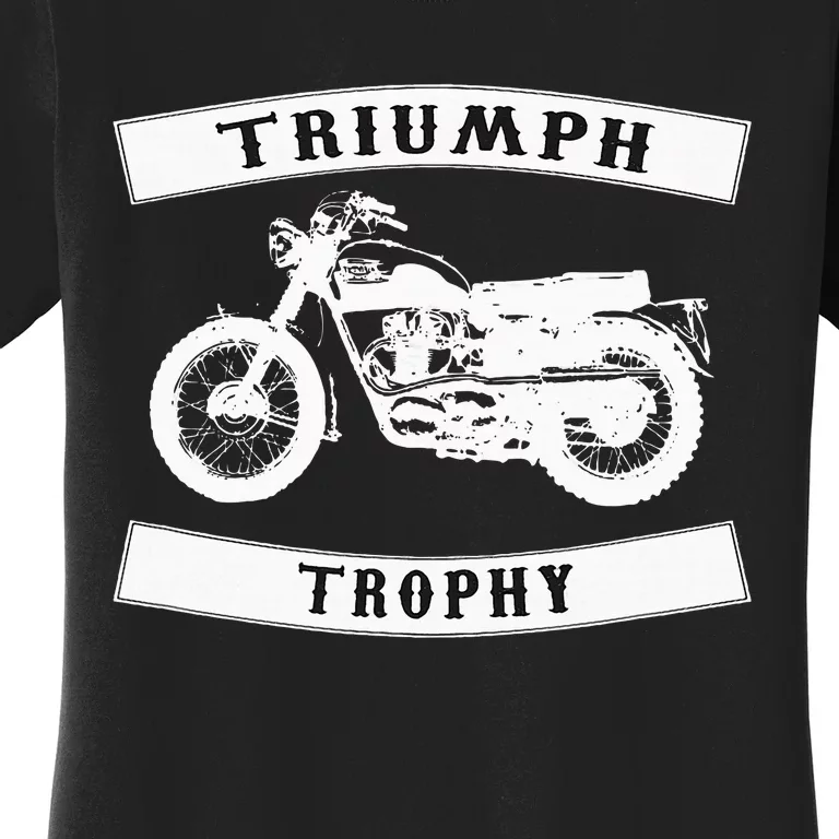 Triumph Tr6 Trophy Classic Motor Cycle Women's T-Shirt