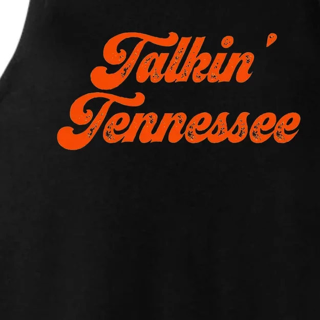 Talkin Tennessee Talking Tennessee Tn Orange Outfits Ladies Tri-Blend Wicking Tank