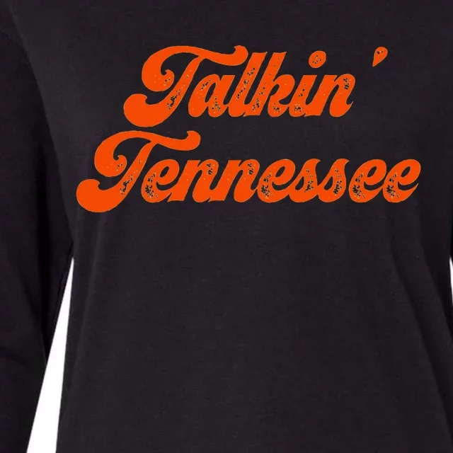 Talkin Tennessee Talking Tennessee Tn Orange Outfits Womens Cotton Relaxed Long Sleeve T-Shirt