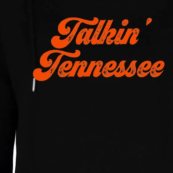 Talkin Tennessee Talking Tennessee Tn Orange Outfits Womens Funnel Neck Pullover Hood