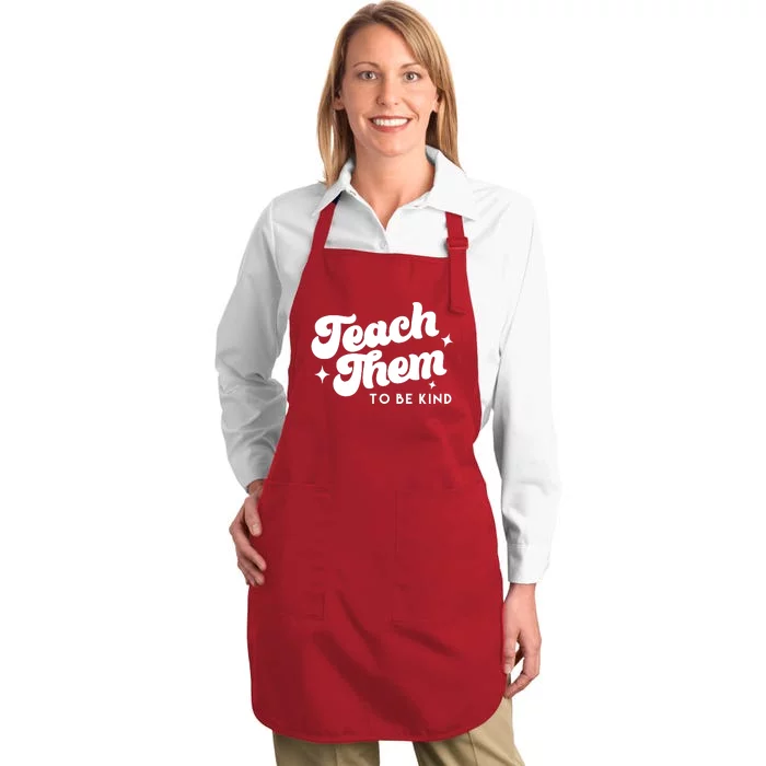 Team Them To Be Kind Full-Length Apron With Pocket