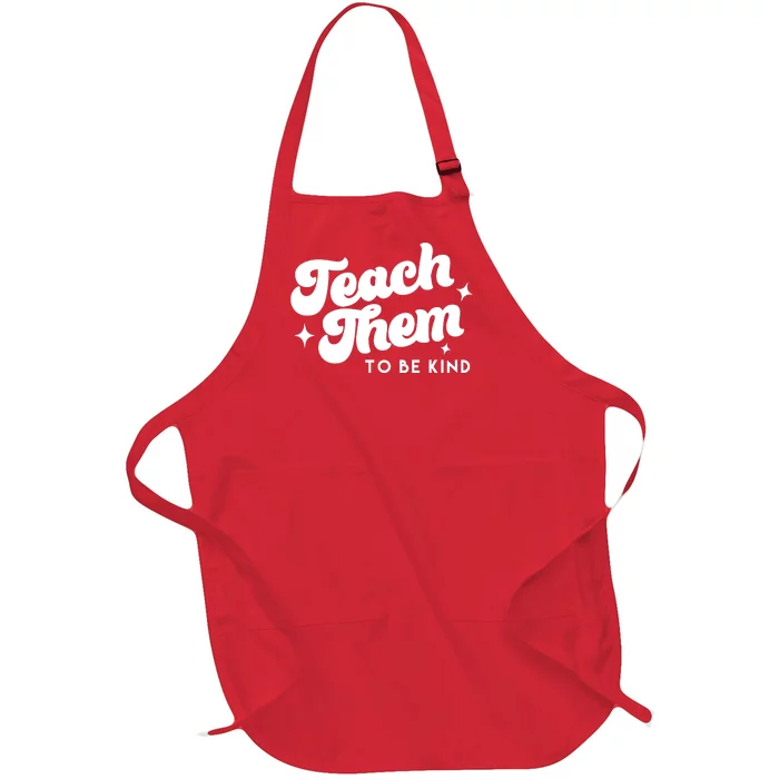 Team Them To Be Kind Full-Length Apron With Pocket