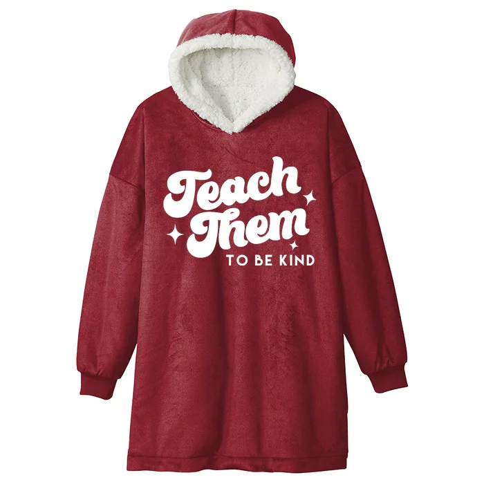 Team Them To Be Kind Hooded Wearable Blanket