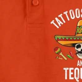 Tattoos Tacos Tequila Mexican Skull Cinco De Mayo Dry Zone Grid Performance Polo