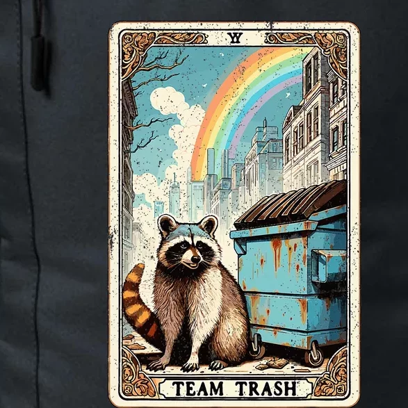 Team Trash Tarot Card Mystic Raccoon Daily Commute Backpack