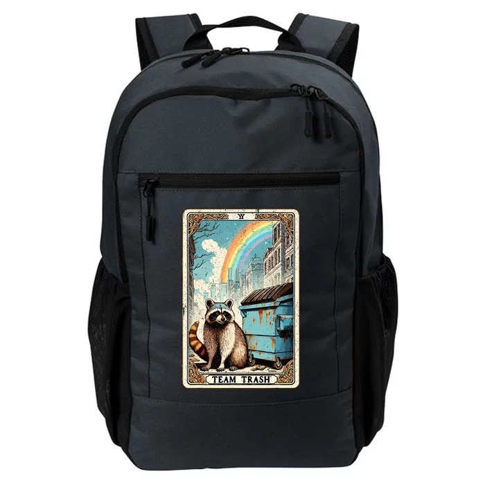 Team Trash Tarot Card Mystic Raccoon Daily Commute Backpack