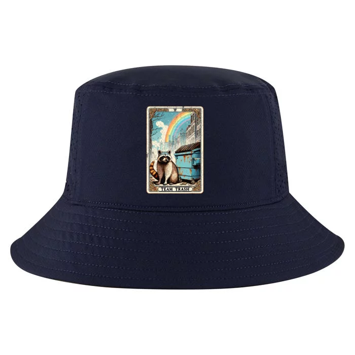 Team Trash Tarot Card Mystic Raccoon Cool Comfort Performance Bucket Hat