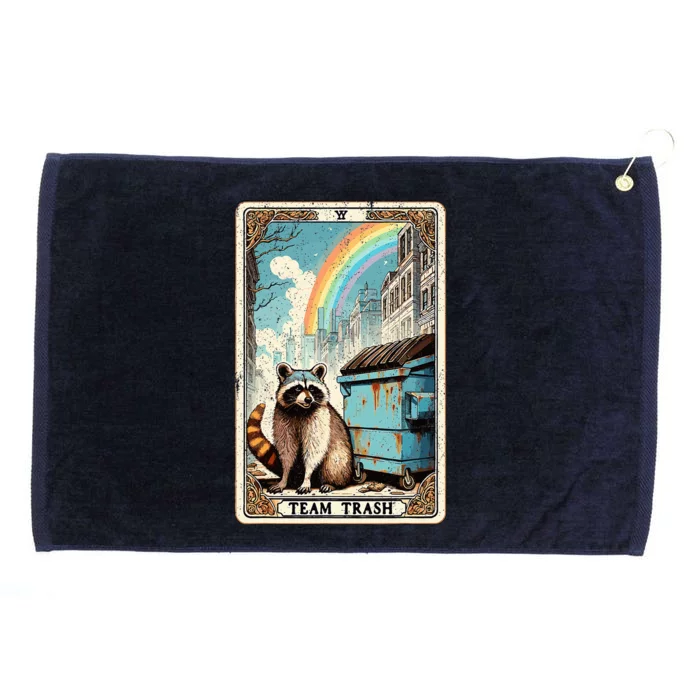 Team Trash Tarot Card Mystic Raccoon Grommeted Golf Towel