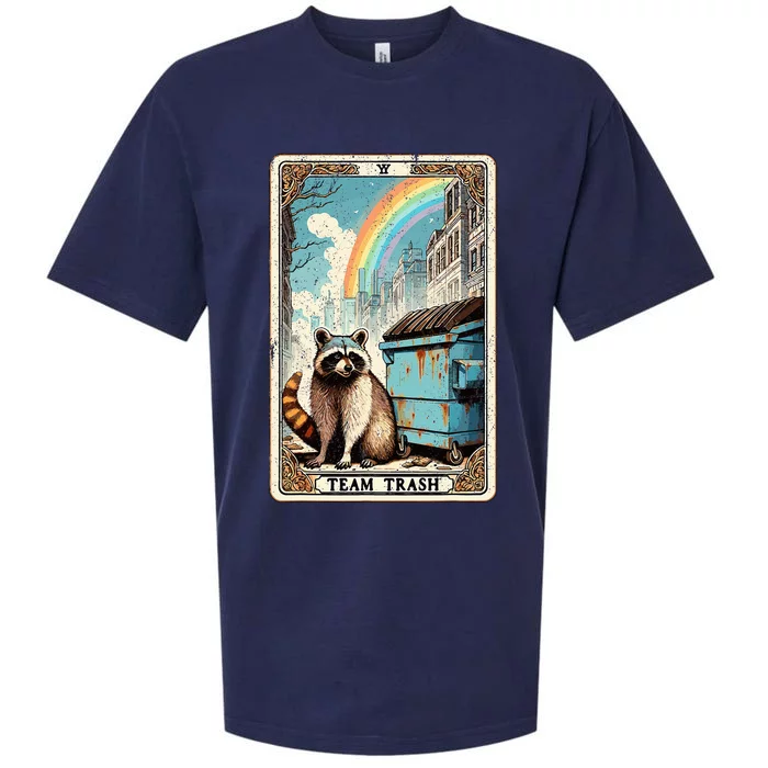 Team Trash Tarot Card Mystic Raccoon Sueded Cloud Jersey T-Shirt