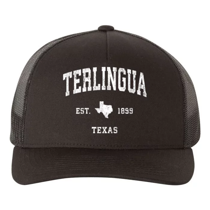 Terlingua Texas Tx Vintage Athletic Sports Yupoong Adult 5-Panel Trucker Hat