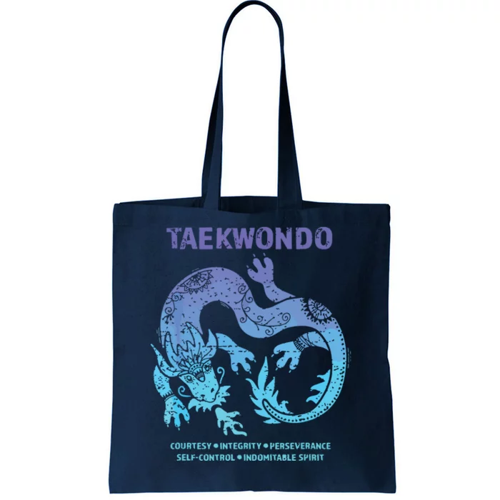 Taekwondo TKD Tae Kwon Do Dragon Art Martial Arts Graphic Tote Bag