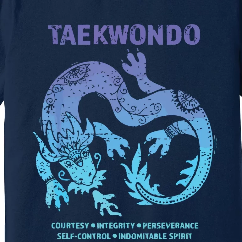 Taekwondo TKD Tae Kwon Do Dragon Art Martial Arts Graphic Premium T-Shirt