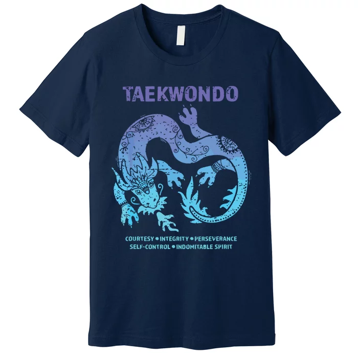 Taekwondo TKD Tae Kwon Do Dragon Art Martial Arts Graphic Premium T-Shirt