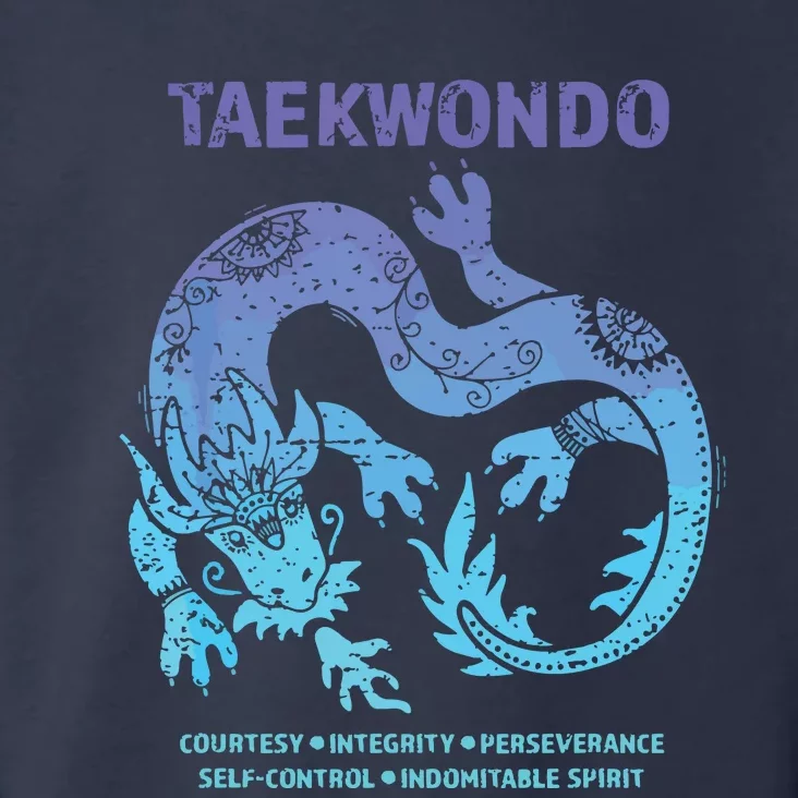 Taekwondo TKD Tae Kwon Do Dragon Art Martial Arts Graphic Toddler Hoodie