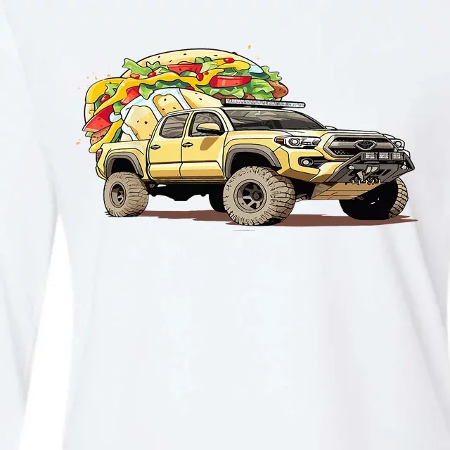 Taco Tacoma Truck TRD Overlanding Overland 4X4 Truck 4WD Womens Cotton Relaxed Long Sleeve T-Shirt