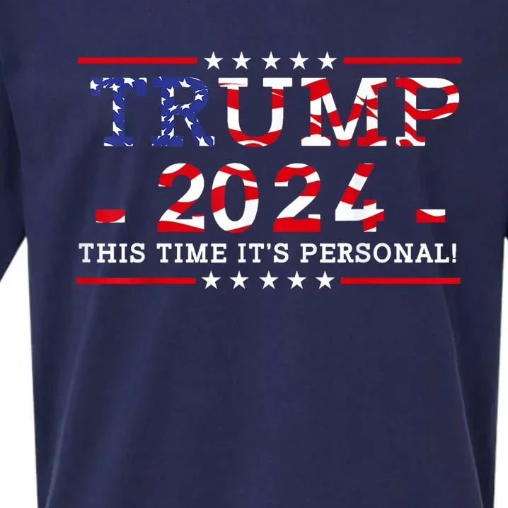 This Time Trump 2024 Sueded Cloud Jersey T-Shirt