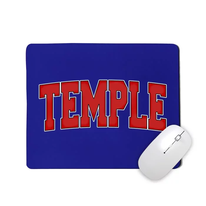 Temple Tx Texas Varsity Style Usa Vintage Sports Great Gift Mousepad