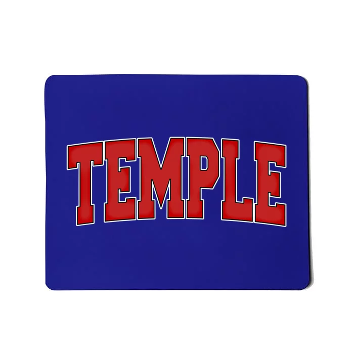 Temple Tx Texas Varsity Style Usa Vintage Sports Great Gift Mousepad