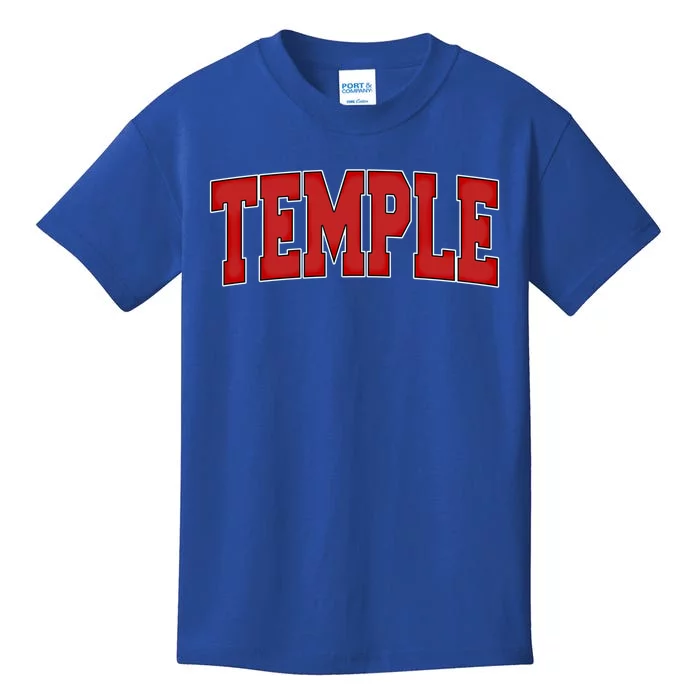 Temple Tx Texas Varsity Style Usa Vintage Sports Great Gift Kids T-Shirt