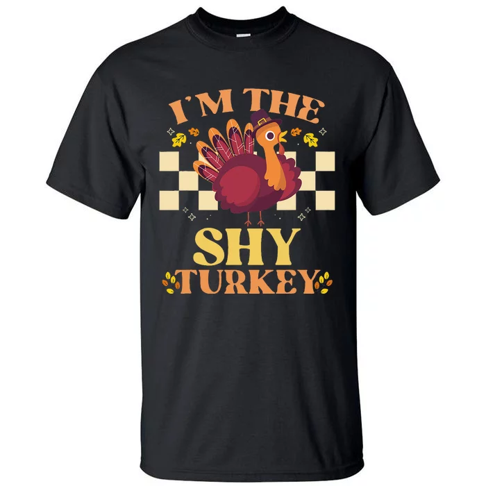 Turkey Trot Thanksgiving Outfit for Family Couples Tall T-Shirt